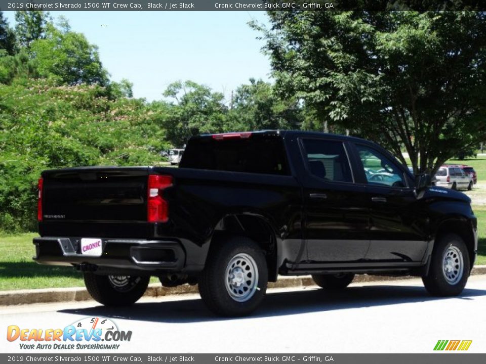 2019 Chevrolet Silverado 1500 WT Crew Cab Black / Jet Black Photo #3