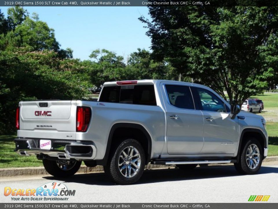 2019 GMC Sierra 1500 SLT Crew Cab 4WD Quicksilver Metallic / Jet Black Photo #3