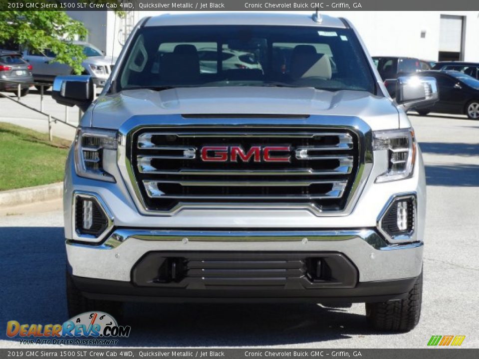 2019 GMC Sierra 1500 SLT Crew Cab 4WD Quicksilver Metallic / Jet Black Photo #4