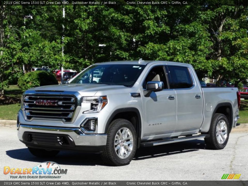 2019 GMC Sierra 1500 SLT Crew Cab 4WD Quicksilver Metallic / Jet Black Photo #5