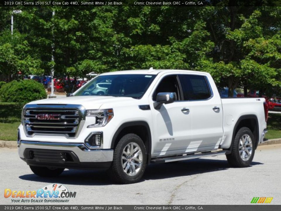2019 GMC Sierra 1500 SLT Crew Cab 4WD Summit White / Jet Black Photo #5