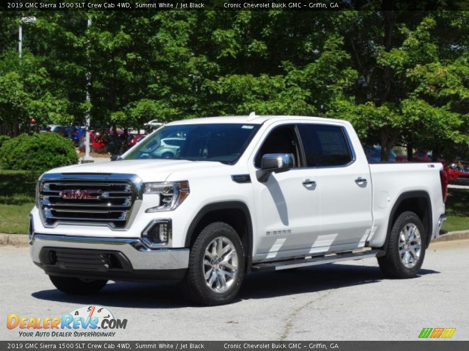 2019 GMC Sierra 1500 SLT Crew Cab 4WD Summit White / Jet Black Photo #5