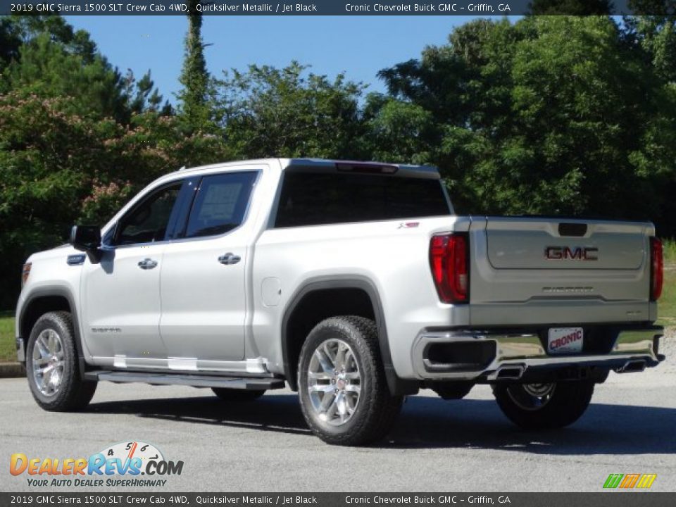 2019 GMC Sierra 1500 SLT Crew Cab 4WD Quicksilver Metallic / Jet Black Photo #6