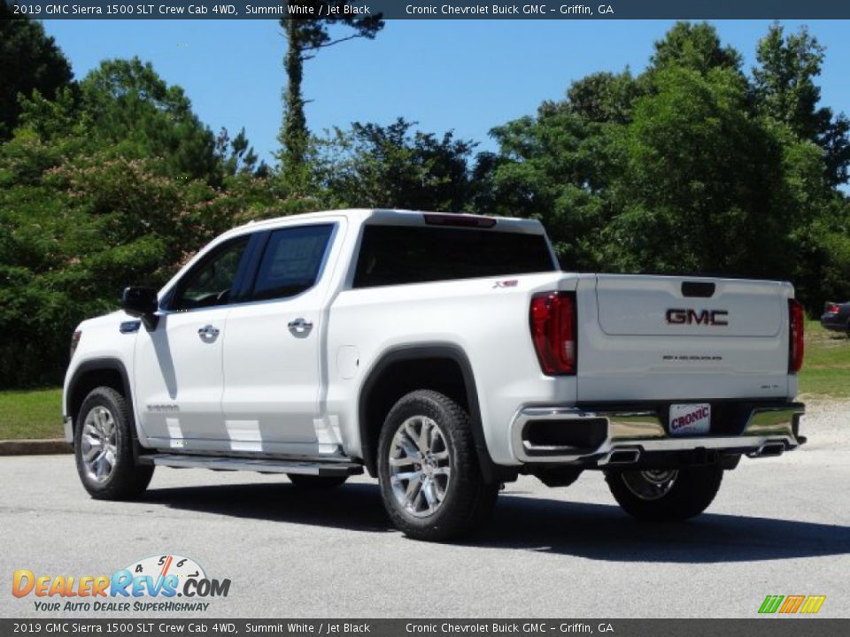 2019 GMC Sierra 1500 SLT Crew Cab 4WD Summit White / Jet Black Photo #6