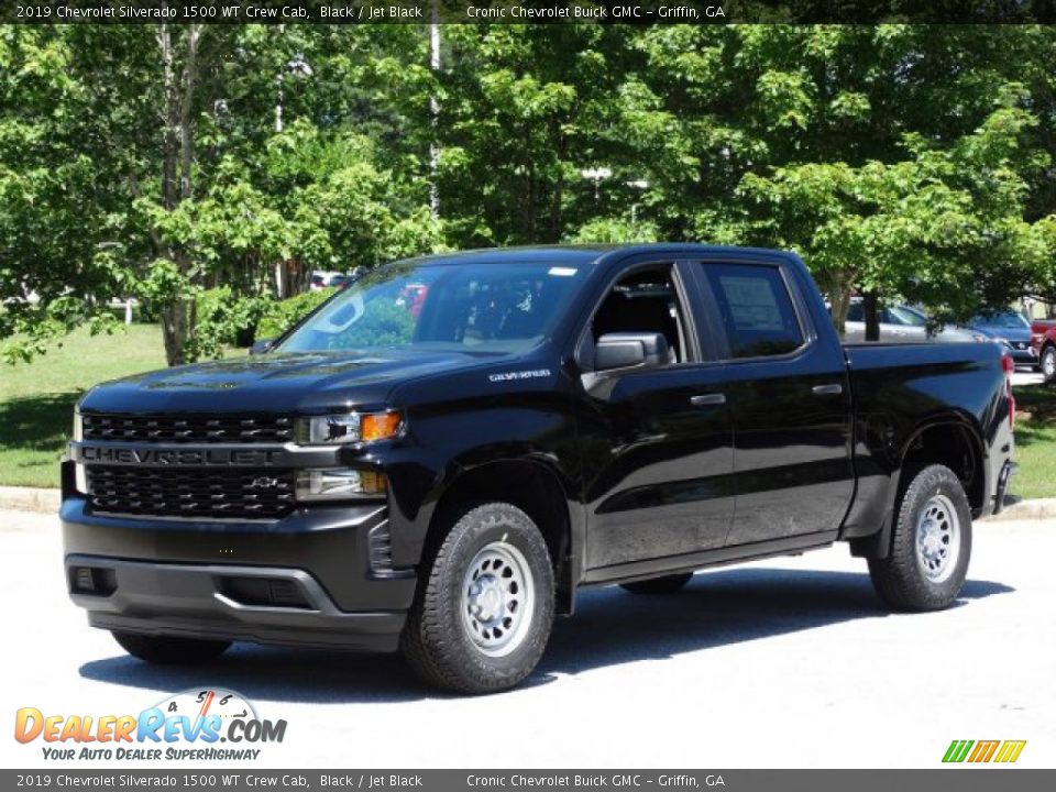 Front 3/4 View of 2019 Chevrolet Silverado 1500 WT Crew Cab Photo #5