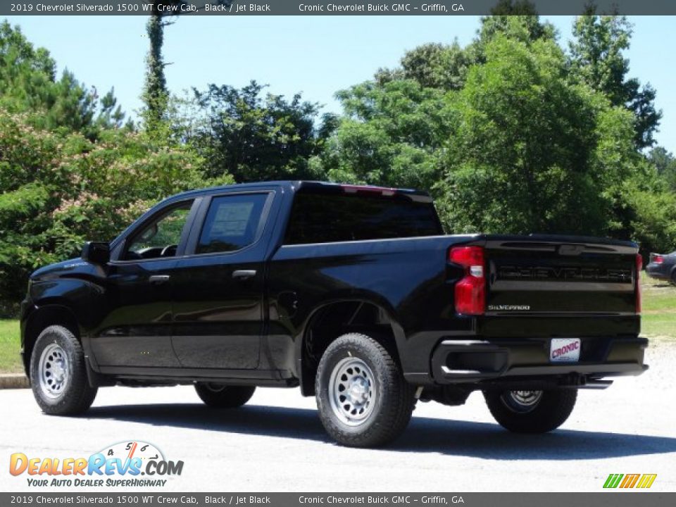 2019 Chevrolet Silverado 1500 WT Crew Cab Black / Jet Black Photo #6