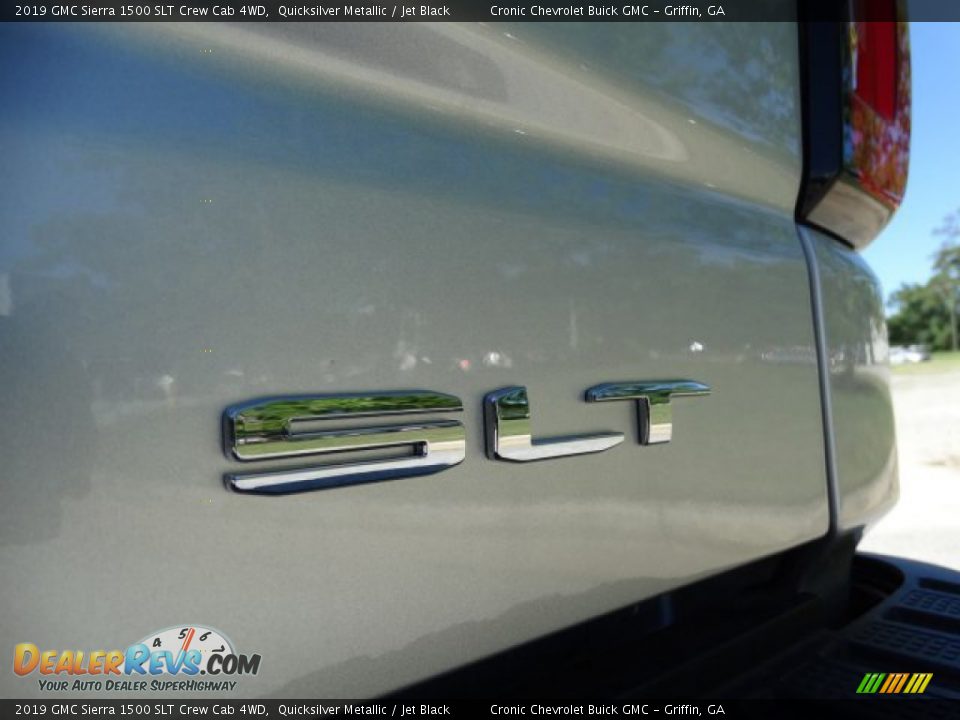 2019 GMC Sierra 1500 SLT Crew Cab 4WD Quicksilver Metallic / Jet Black Photo #10