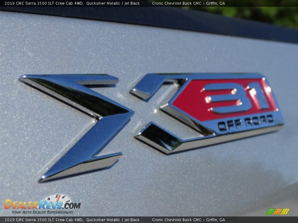 2019 GMC Sierra 1500 SLT Crew Cab 4WD Quicksilver Metallic / Jet Black Photo #11