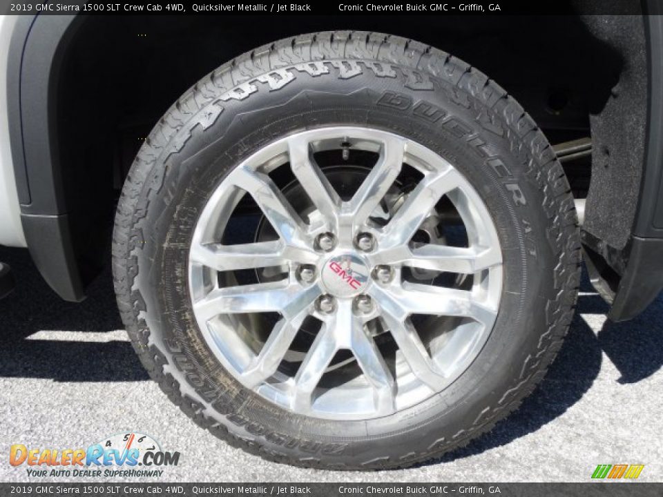2019 GMC Sierra 1500 SLT Crew Cab 4WD Quicksilver Metallic / Jet Black Photo #12