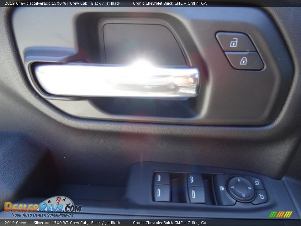 2019 Chevrolet Silverado 1500 WT Crew Cab Black / Jet Black Photo #12