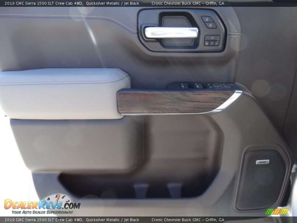 2019 GMC Sierra 1500 SLT Crew Cab 4WD Quicksilver Metallic / Jet Black Photo #14