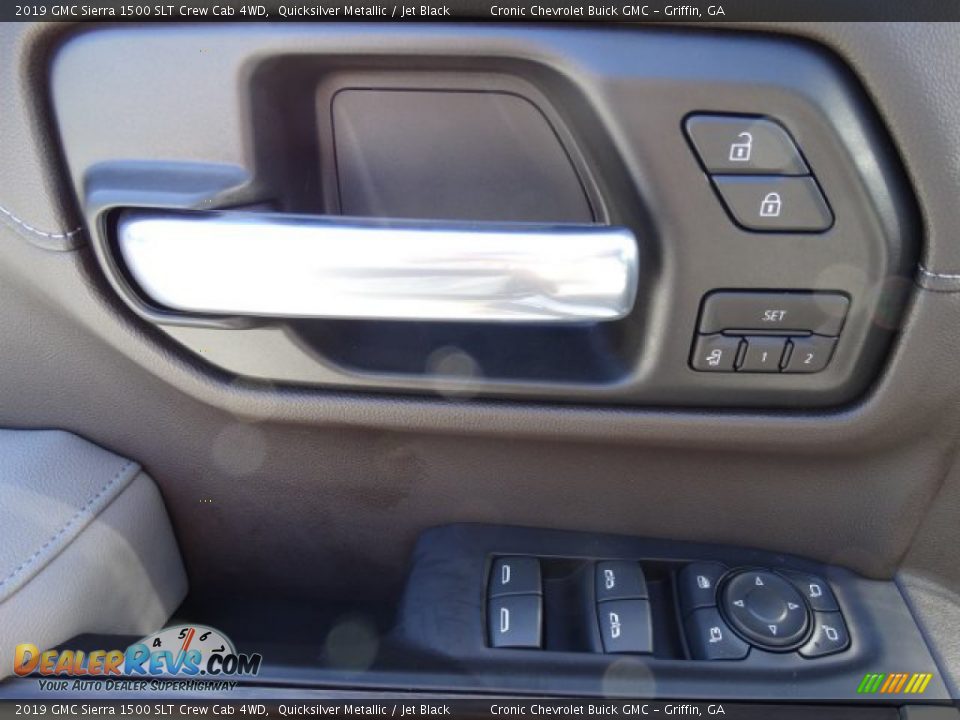 2019 GMC Sierra 1500 SLT Crew Cab 4WD Quicksilver Metallic / Jet Black Photo #15