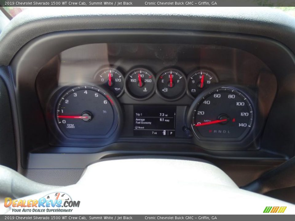 2019 Chevrolet Silverado 1500 WT Crew Cab Summit White / Jet Black Photo #17