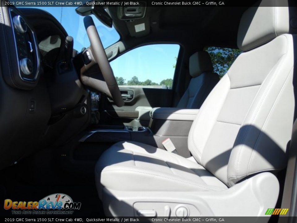 2019 GMC Sierra 1500 SLT Crew Cab 4WD Quicksilver Metallic / Jet Black Photo #17