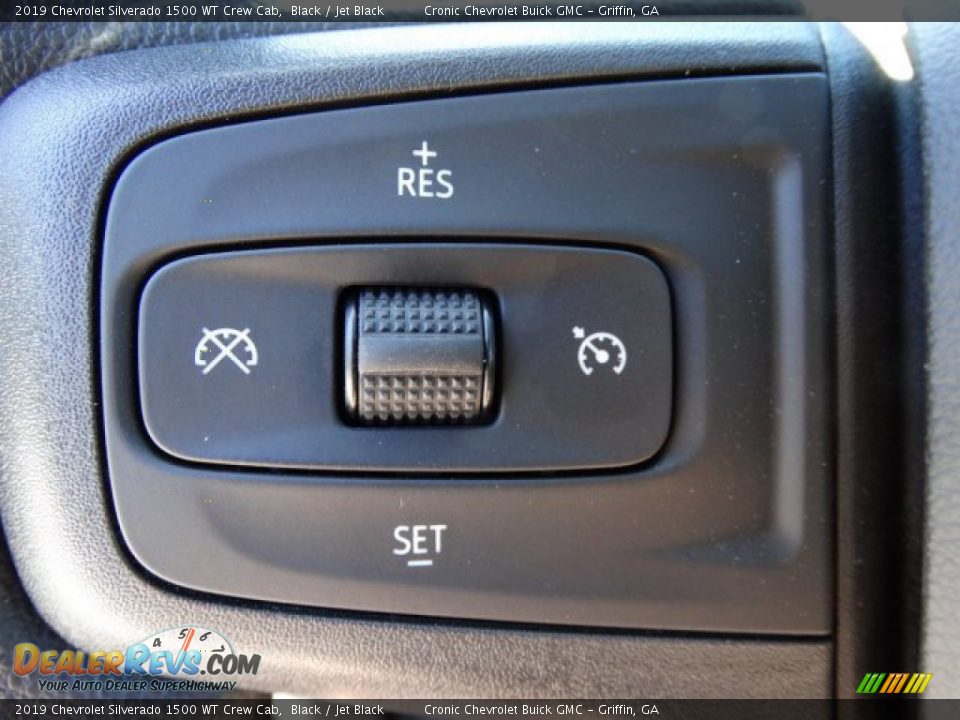 2019 Chevrolet Silverado 1500 WT Crew Cab Black / Jet Black Photo #15