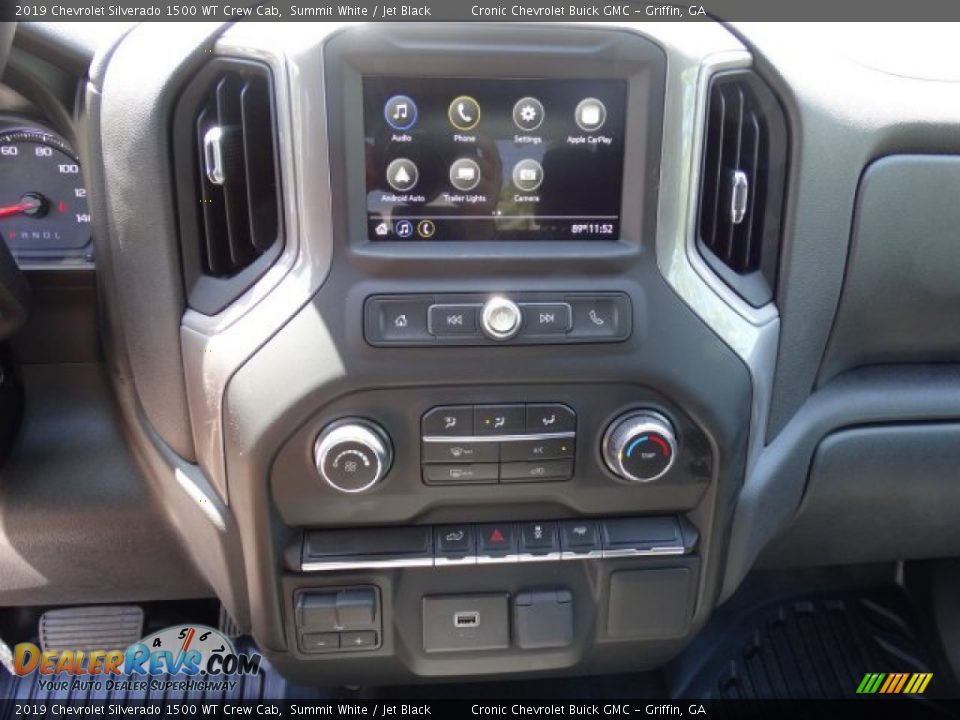 2019 Chevrolet Silverado 1500 WT Crew Cab Summit White / Jet Black Photo #18