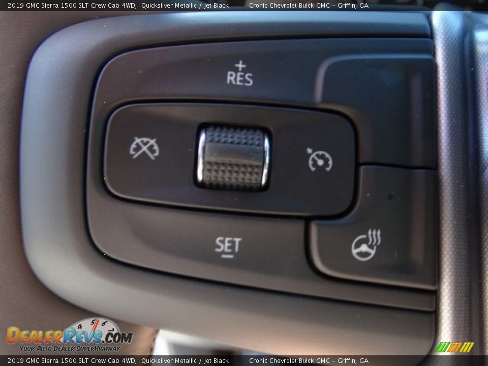 2019 GMC Sierra 1500 SLT Crew Cab 4WD Quicksilver Metallic / Jet Black Photo #19