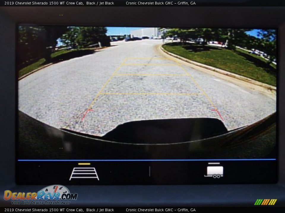 2019 Chevrolet Silverado 1500 WT Crew Cab Black / Jet Black Photo #18