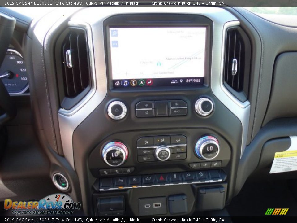 2019 GMC Sierra 1500 SLT Crew Cab 4WD Quicksilver Metallic / Jet Black Photo #22