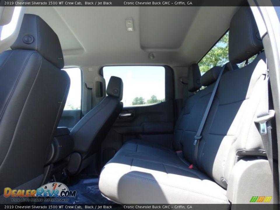 2019 Chevrolet Silverado 1500 WT Crew Cab Black / Jet Black Photo #20