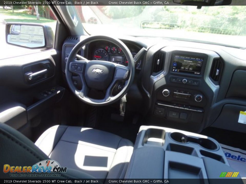 2019 Chevrolet Silverado 1500 WT Crew Cab Black / Jet Black Photo #21