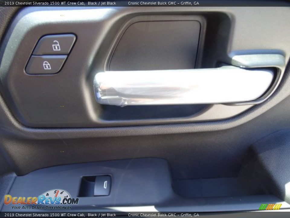 2019 Chevrolet Silverado 1500 WT Crew Cab Black / Jet Black Photo #22