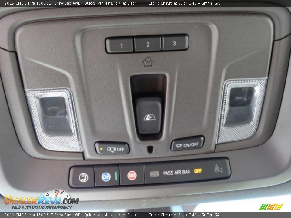 2019 GMC Sierra 1500 SLT Crew Cab 4WD Quicksilver Metallic / Jet Black Photo #24
