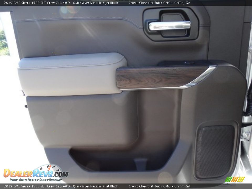 2019 GMC Sierra 1500 SLT Crew Cab 4WD Quicksilver Metallic / Jet Black Photo #25