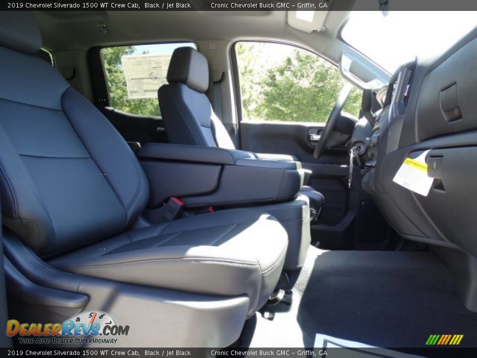 2019 Chevrolet Silverado 1500 WT Crew Cab Black / Jet Black Photo #23