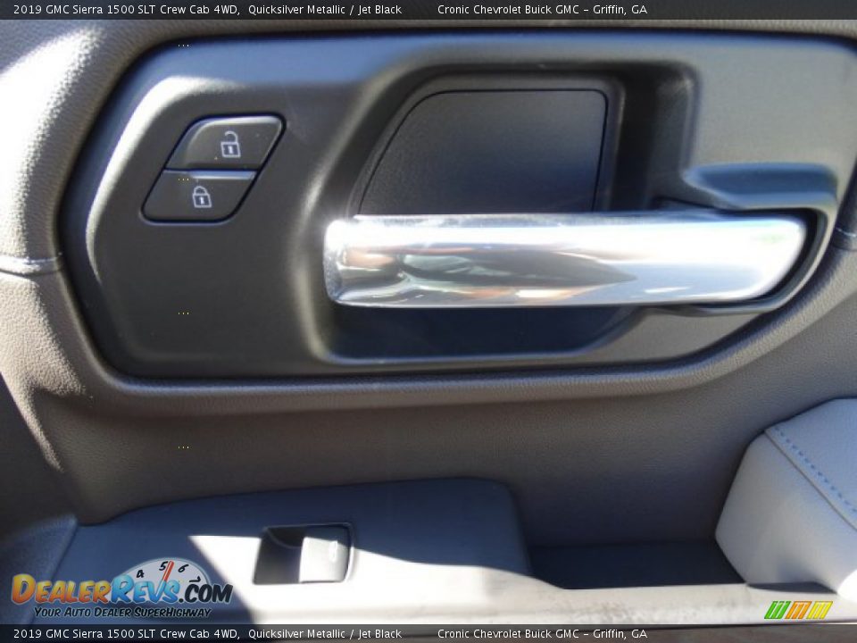 2019 GMC Sierra 1500 SLT Crew Cab 4WD Quicksilver Metallic / Jet Black Photo #29