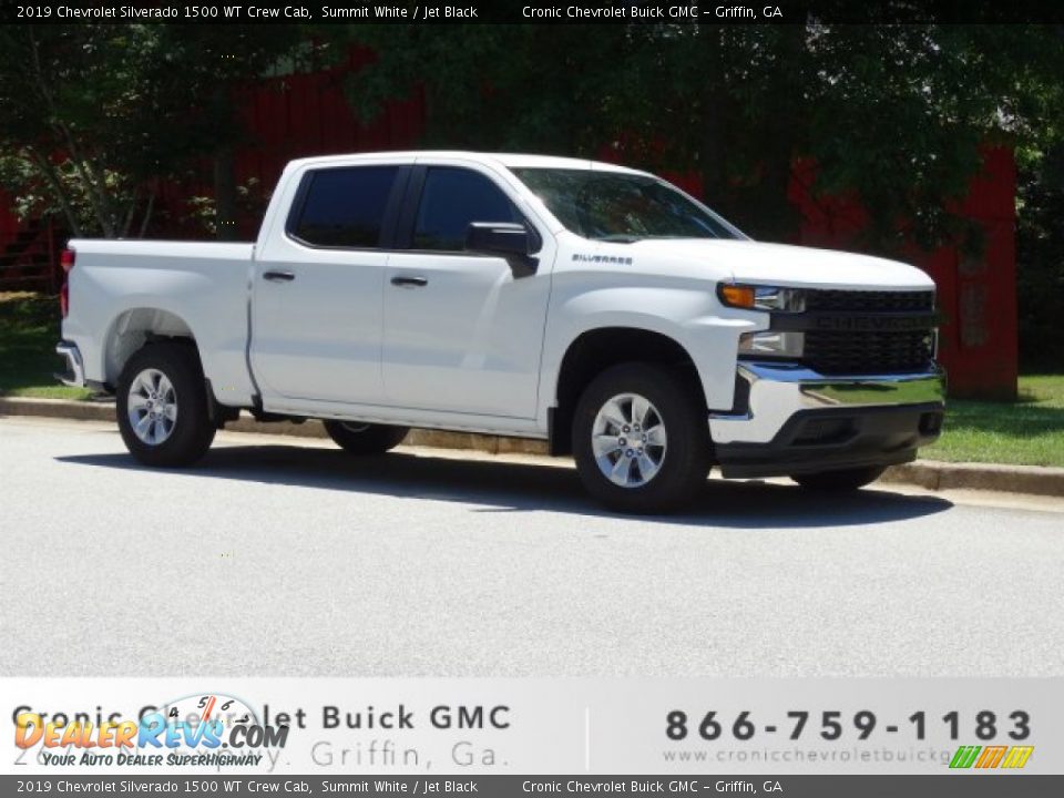 2019 Chevrolet Silverado 1500 WT Crew Cab Summit White / Jet Black Photo #1