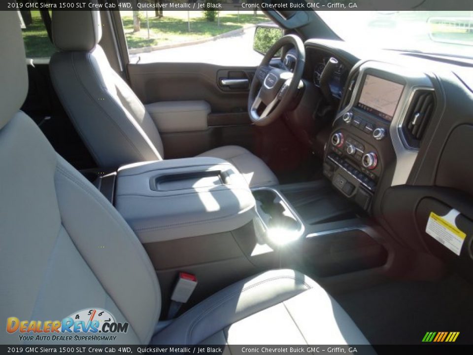 2019 GMC Sierra 1500 SLT Crew Cab 4WD Quicksilver Metallic / Jet Black Photo #32