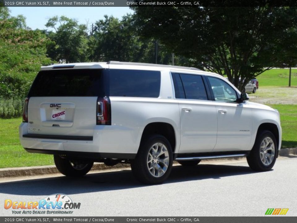 2019 GMC Yukon XL SLT White Frost Tintcoat / Cocoa/Dune Photo #3