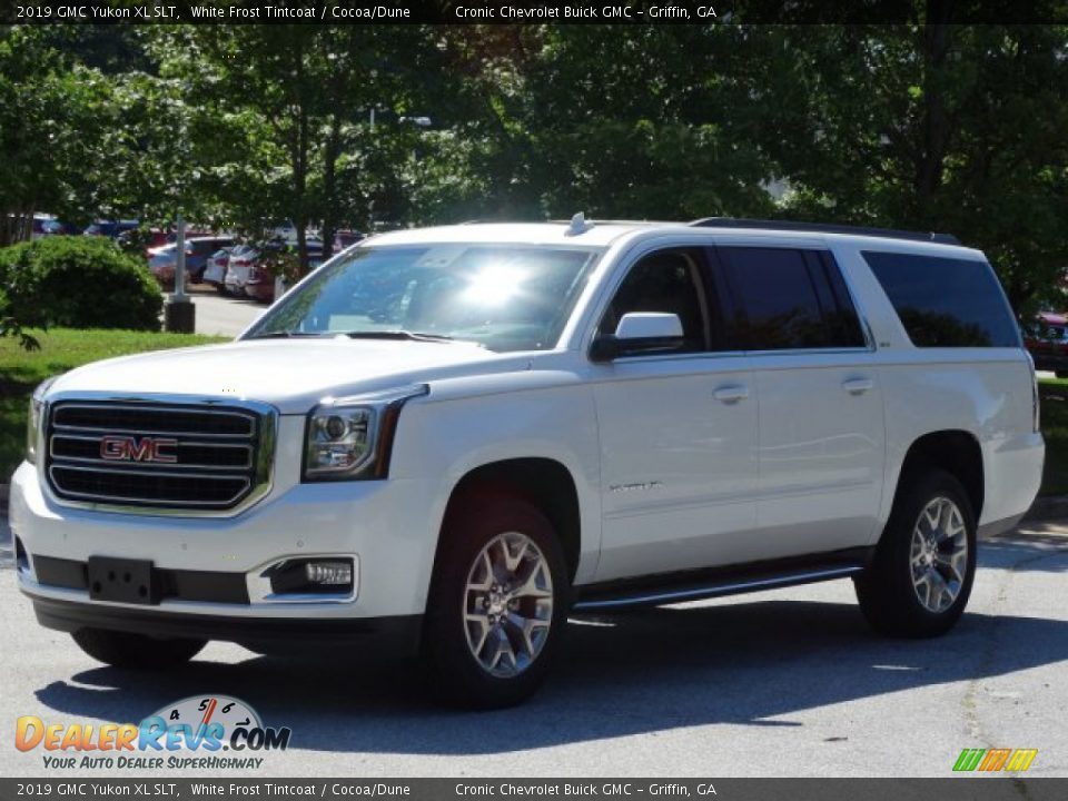 2019 GMC Yukon XL SLT White Frost Tintcoat / Cocoa/Dune Photo #5