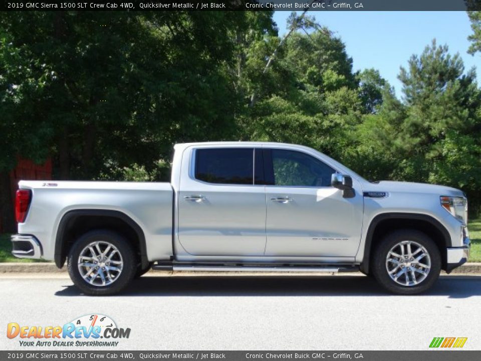 Quicksilver Metallic 2019 GMC Sierra 1500 SLT Crew Cab 4WD Photo #2
