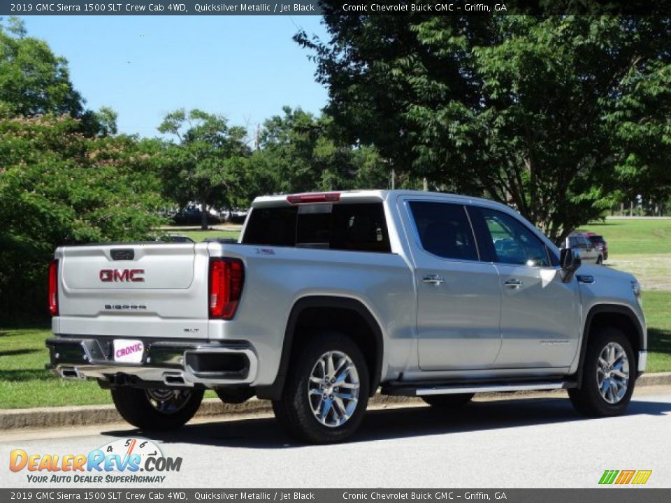 2019 GMC Sierra 1500 SLT Crew Cab 4WD Quicksilver Metallic / Jet Black Photo #3