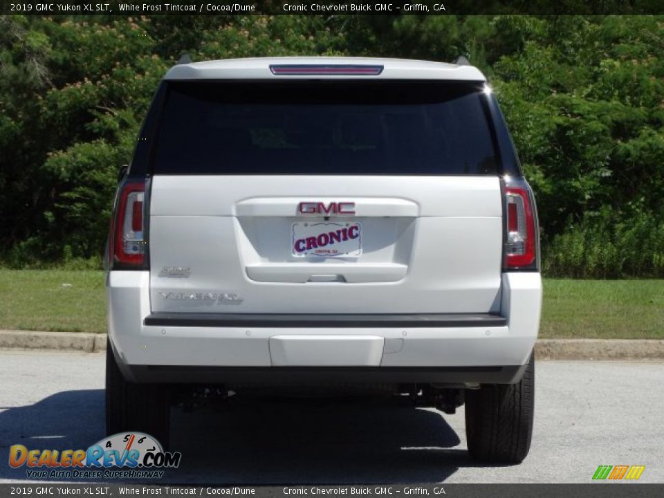 2019 GMC Yukon XL SLT White Frost Tintcoat / Cocoa/Dune Photo #7
