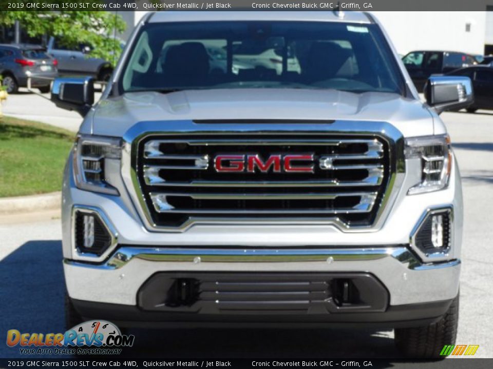 2019 GMC Sierra 1500 SLT Crew Cab 4WD Quicksilver Metallic / Jet Black Photo #4