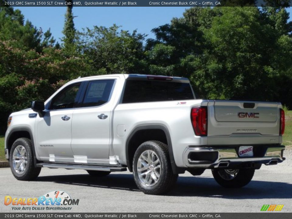 2019 GMC Sierra 1500 SLT Crew Cab 4WD Quicksilver Metallic / Jet Black Photo #6