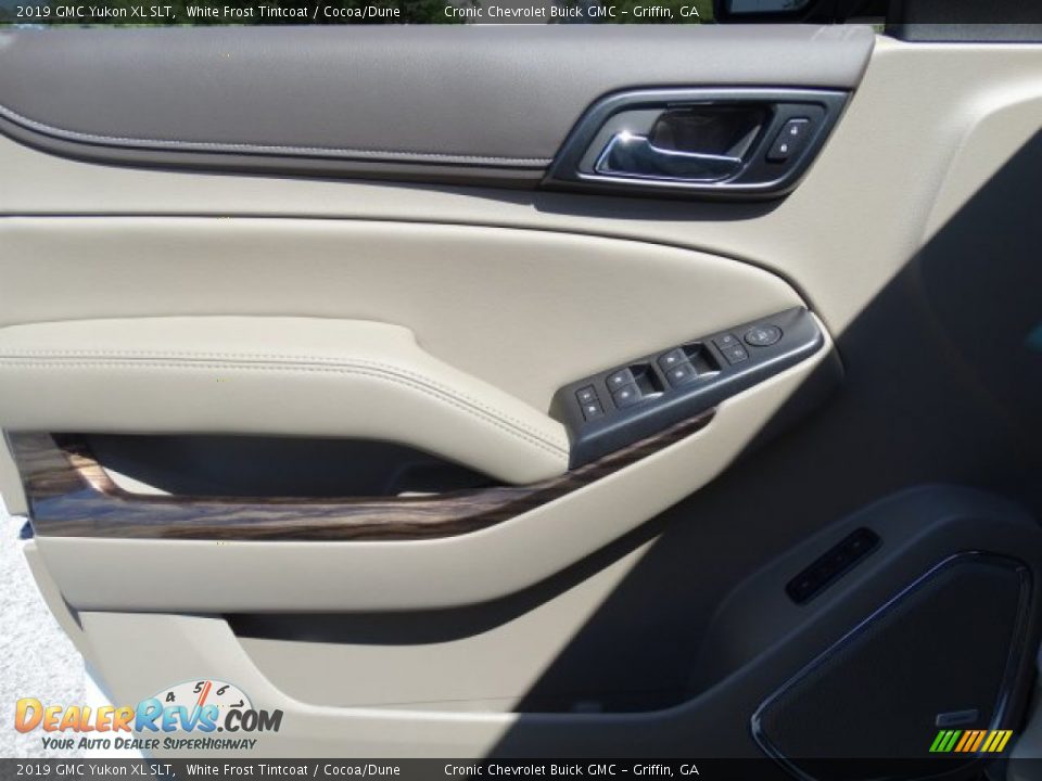 2019 GMC Yukon XL SLT White Frost Tintcoat / Cocoa/Dune Photo #11