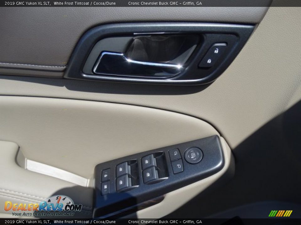 2019 GMC Yukon XL SLT White Frost Tintcoat / Cocoa/Dune Photo #12