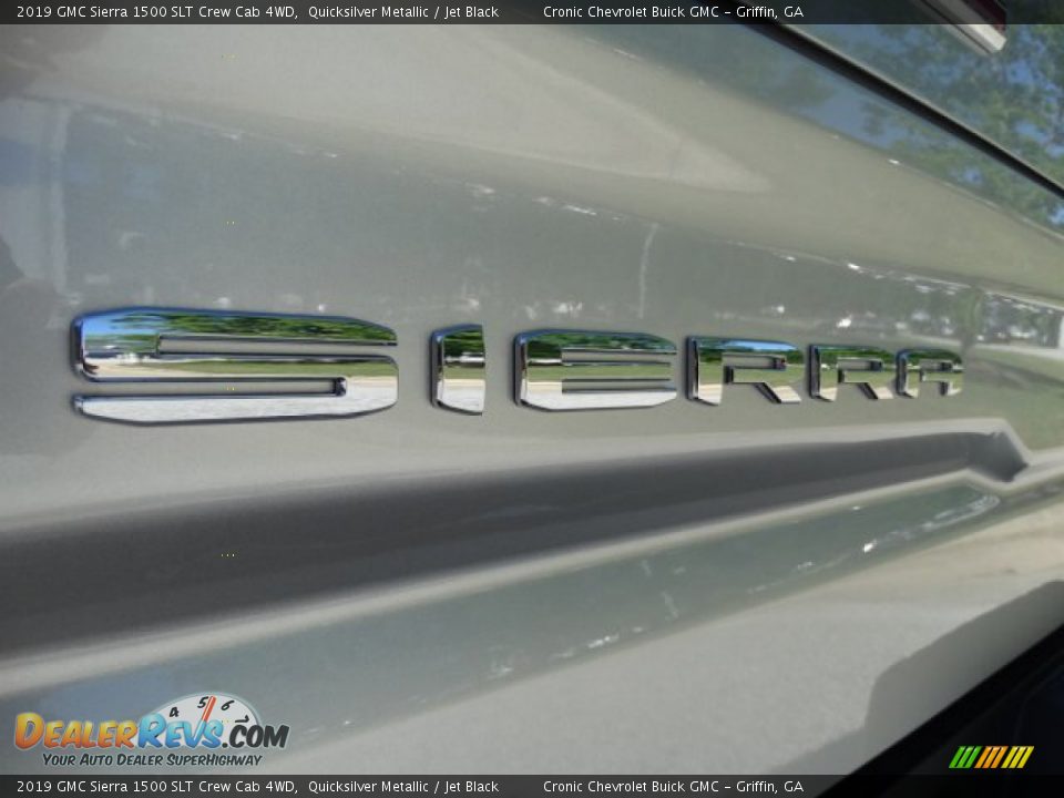 2019 GMC Sierra 1500 SLT Crew Cab 4WD Quicksilver Metallic / Jet Black Photo #9
