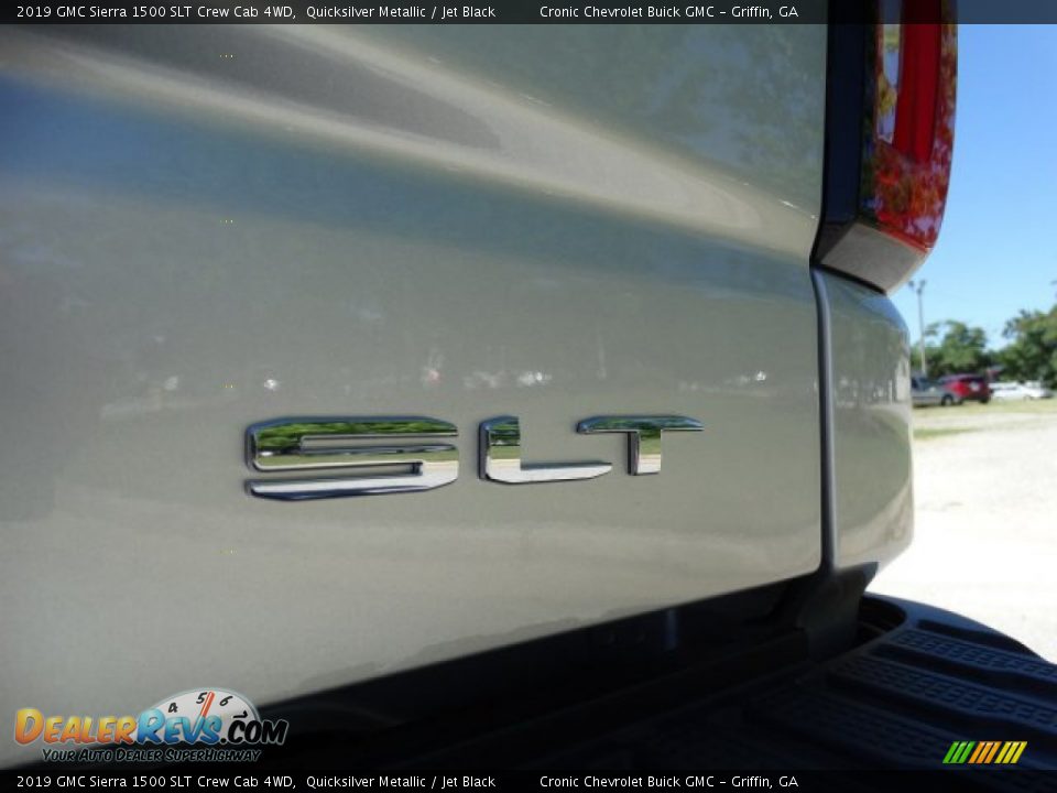 2019 GMC Sierra 1500 SLT Crew Cab 4WD Quicksilver Metallic / Jet Black Photo #10