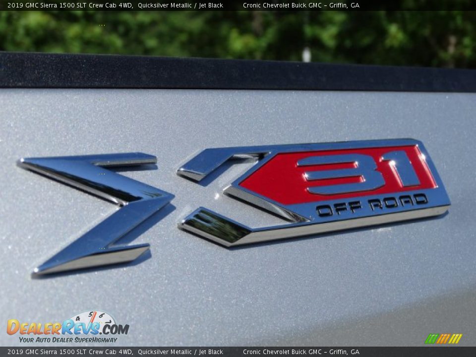 2019 GMC Sierra 1500 SLT Crew Cab 4WD Quicksilver Metallic / Jet Black Photo #11