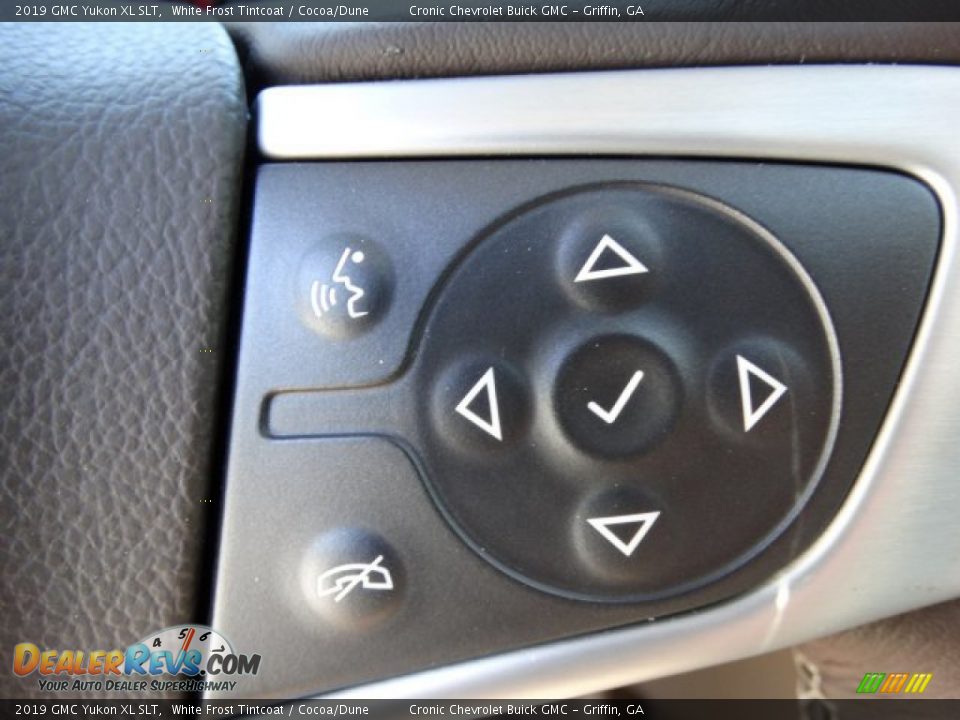 2019 GMC Yukon XL SLT White Frost Tintcoat / Cocoa/Dune Photo #17
