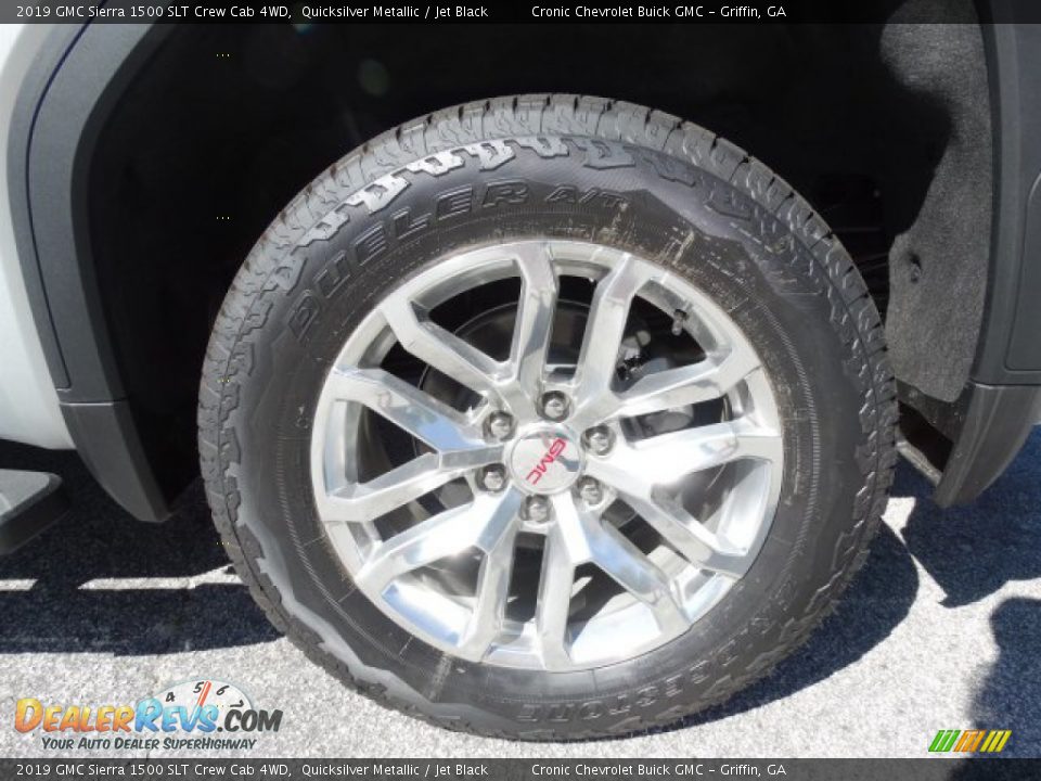 2019 GMC Sierra 1500 SLT Crew Cab 4WD Quicksilver Metallic / Jet Black Photo #12