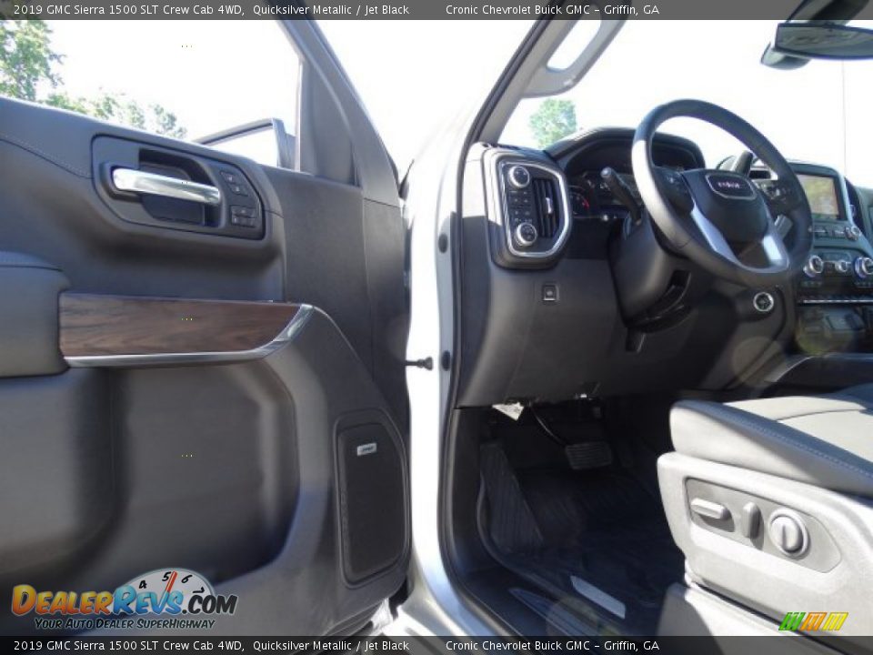 2019 GMC Sierra 1500 SLT Crew Cab 4WD Quicksilver Metallic / Jet Black Photo #13