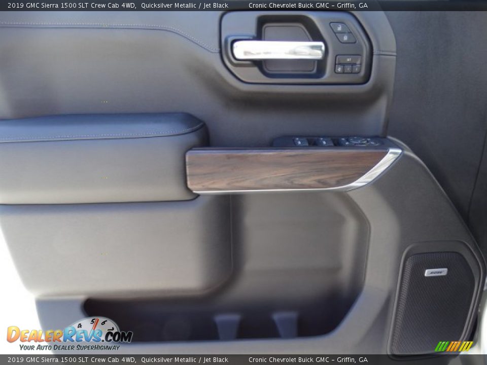 2019 GMC Sierra 1500 SLT Crew Cab 4WD Quicksilver Metallic / Jet Black Photo #14
