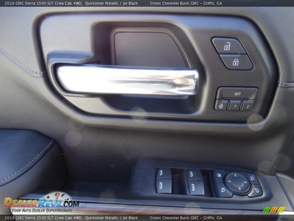 2019 GMC Sierra 1500 SLT Crew Cab 4WD Quicksilver Metallic / Jet Black Photo #15