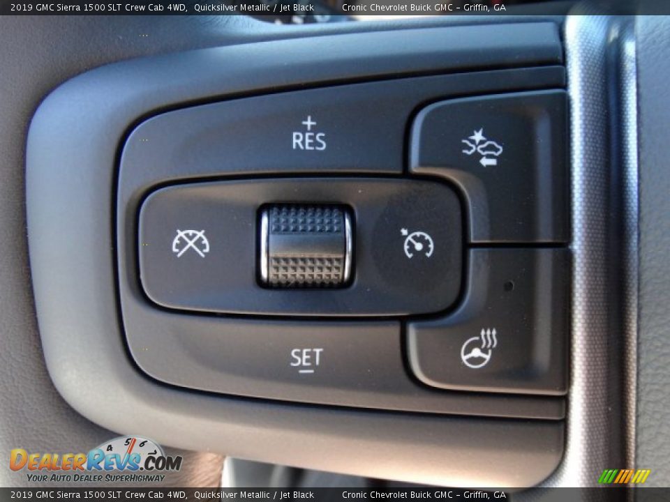 2019 GMC Sierra 1500 SLT Crew Cab 4WD Quicksilver Metallic / Jet Black Photo #19
